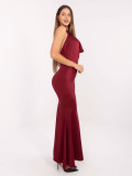 Rochie maxi elegantă bordo