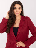Sacou damă bordo cu căptușeală
