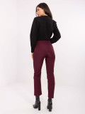Pantaloni eleganți bordeaux