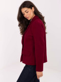 Palton scurt elegant bordo