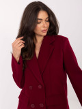Palton scurt elegant bordo