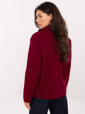 Palton scurt elegant bordo