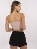 Top elegant în roz închis