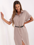 Rochie elegantă bej de vară