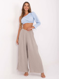 Pantaloni largi bej