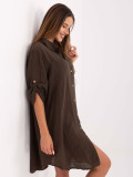 Rochie oversize cu mâneci 3/4