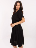 Rochie neagră evazată