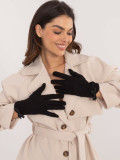 Mănuși negre elegante cu căptușeală caldă