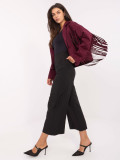 Pantaloni eleganți negri cu talie înaltă