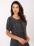 Rochie neagră cu buline