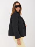 Palton scurt de tranziție cu mâneci 3/4, negru