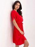Rochie roșie evazată