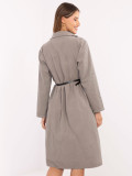 Rochie cămașă midi bej cu curea