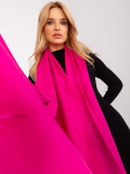 Șal fucsia neted din tricot moale