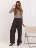 Pantaloni de trening largi grafit cu aplicație