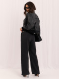 Pantaloni de trening gri wide leg