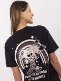 Tricou gri stilat cu imprimeu