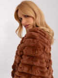 Poncho bej elegant cu căptușeală