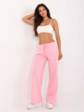 Pantaloni sportivi eleganți în roz deschis