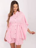 Compleu elegant în roz deschis