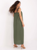 Rochie maxi în culoare khaki