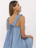 Rochie maxi albastră oversize