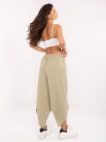 Pantaloni sportivi eleganți în culoare verde măsliniu