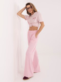 Pantaloni de trening roz largi