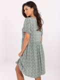 Rochie evazată verde pistachio