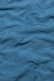 Parka cu glugă detașabilă bleumarin/albastră