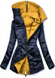 Parka reversibilă galben-albastru