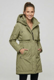 Jachetă/palton de tranziție cu glugă verde măsliniu