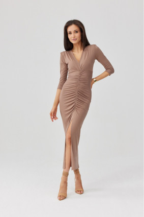Rochie midi cappuccino