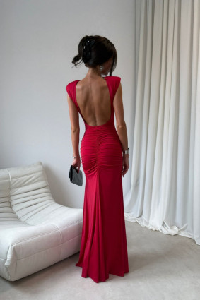 Rochie maxi roșie Aurelia
