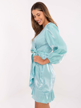 Rochie mint cu volan
