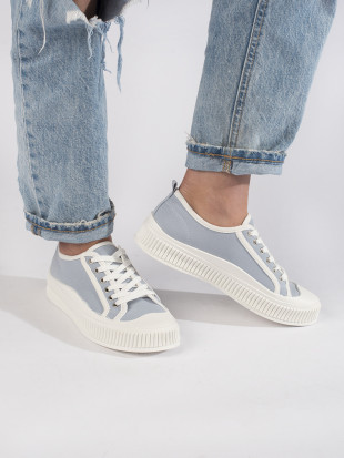 Adidași damă bleu deschis pe platformă