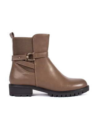 Botine înalte maro