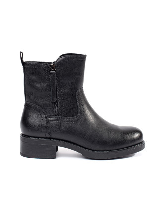 Botine negre din piele Sergio Leone