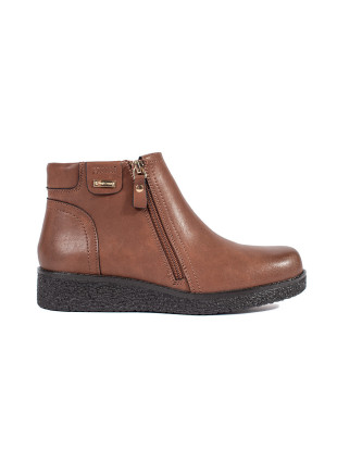 Botine călduroase din piele maro Sergio Leone
