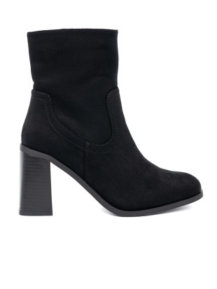 Botine negre cu toc