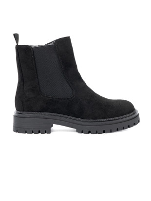 Botine negre clasice cu talpă groasă
