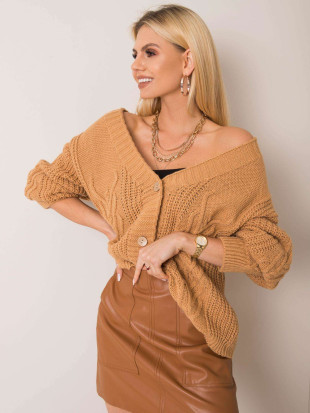 Pulover oversize OCH BELLA culoare camel