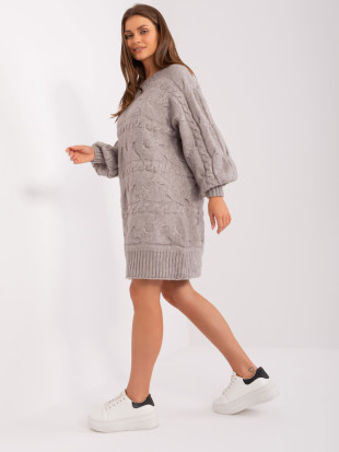 Rochie tricotată gri