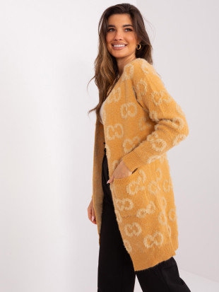 Cardigan damă camel cu model