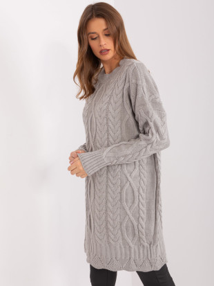 Rochie midi gri elegantă