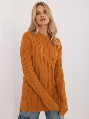 Pulover galben confortabil cu mâneci lungi