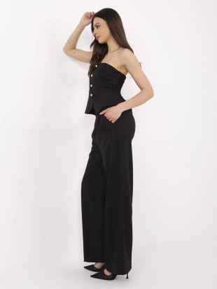 Compleu elegant cu pantaloni largi