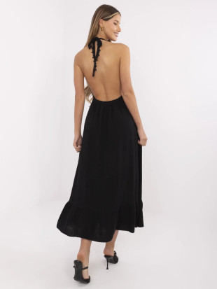Rochie elegantă neagră evazată