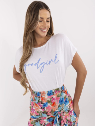 Tricou alb cu inscripție