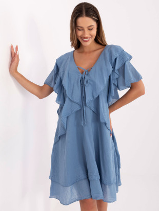 Rochie oversize în albastru închis